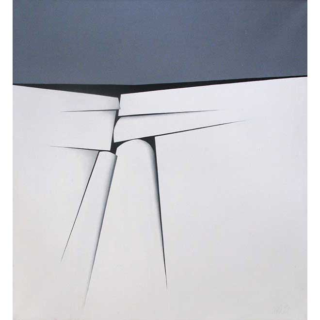 Ohne Titel, 1974, 110 × 120 cm, Öl auf Leinwand