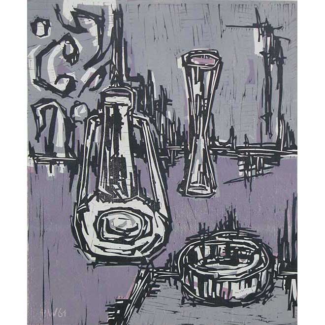 Ohne Titel (Stillleben), 1962, 71 × 61 cm, Öl auf Leinwand