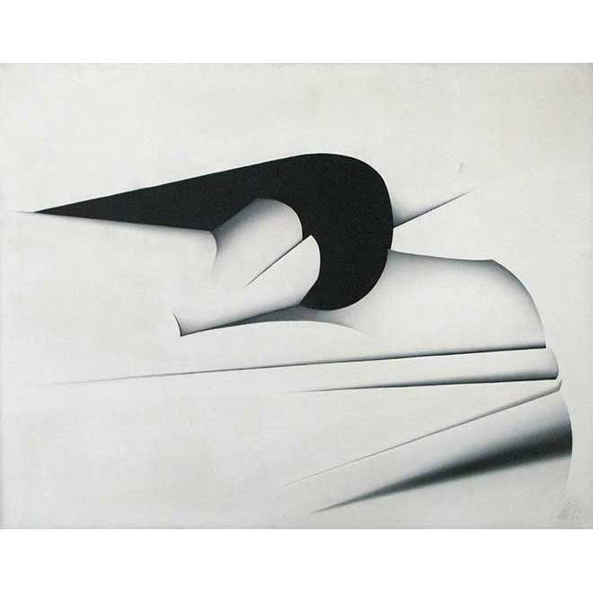 Ohne Titel, 1971, 90 × 70 cm, Öl auf Leinwand